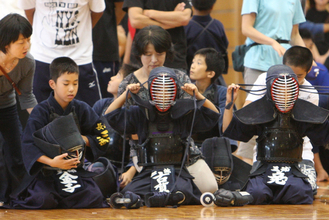 第一回　禅旗争奪少年剣道大会の様子