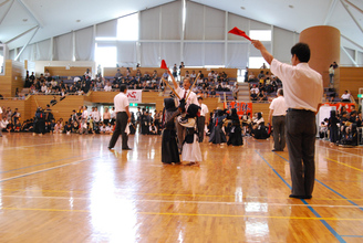 第一回　禅旗争奪少年剣道大会の様子