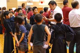 第一回　禅旗争奪少年剣道大会の様子