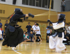 第四回　禅旗争奪少年剣道大会の様子