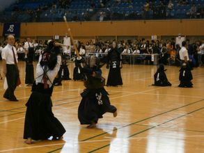 第五回　禅旗争奪少年剣道大会の様子