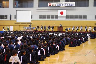 第六回　禅旗争奪少年剣道大会の様子