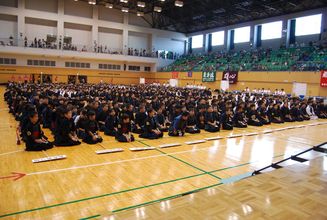 第七回　禅旗争奪少年剣道大会の様子