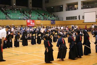 第七回　禅旗争奪少年剣道大会の様子