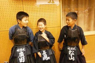 第九回　禅旗争奪少年剣道大会の様子