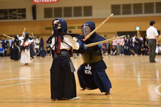 第九回　禅旗争奪少年剣道大会の様子