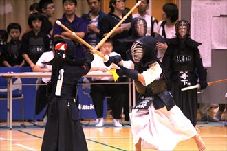 第九回　禅旗争奪少年剣道大会の様子