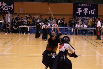 第九回　禅旗争奪少年剣道大会の様子