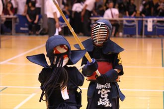 第九回　禅旗争奪少年剣道大会の様子