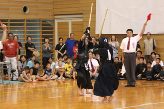 第一回　禅旗争奪少年剣道大会の様子